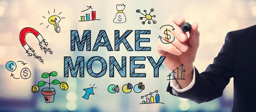 Businessman drawing Make Money concept